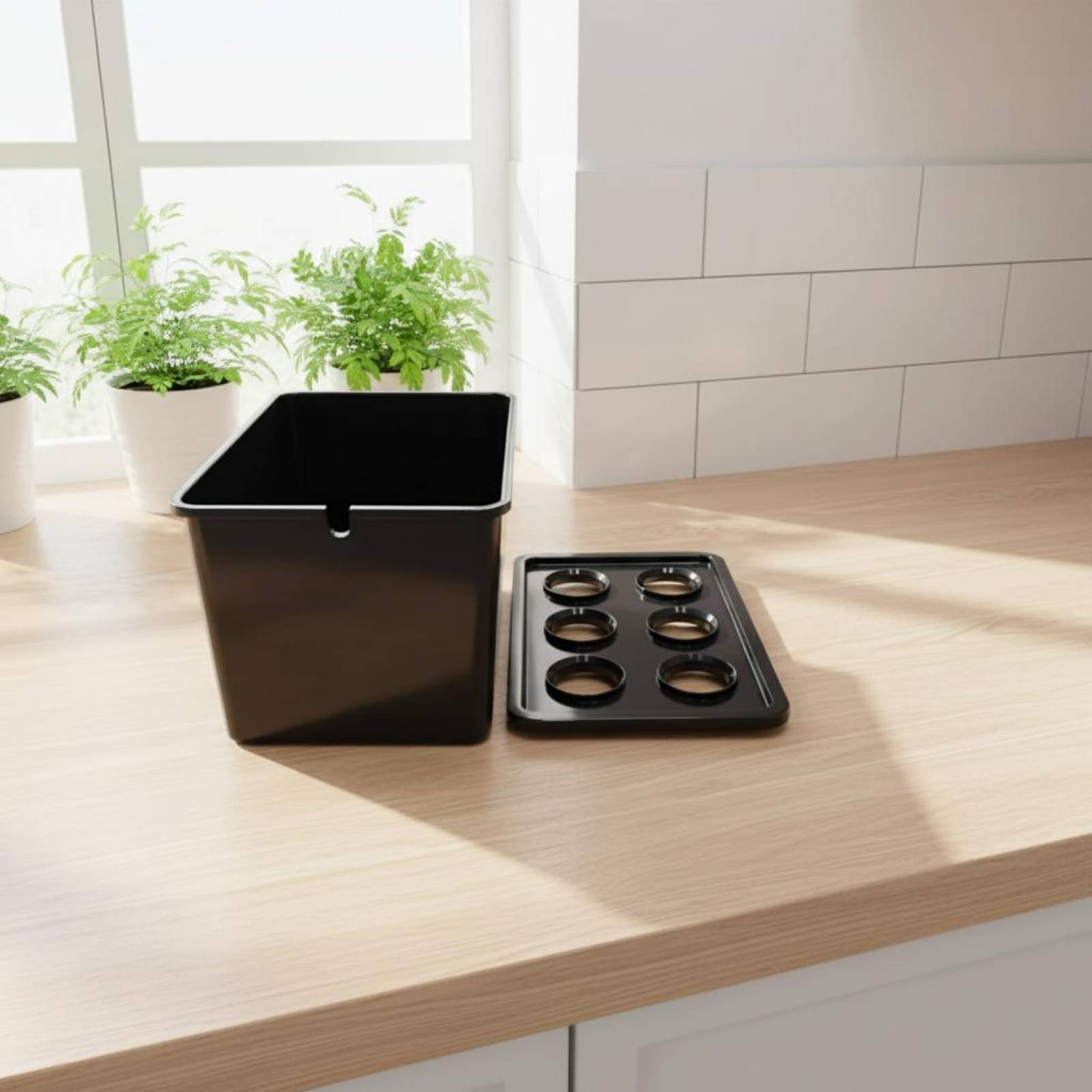 Indoor Garden Kit - صندوق زراعة مائية صديق للضوء الشمسي،