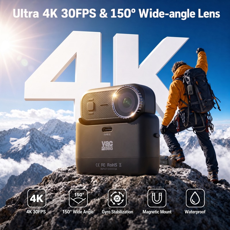 Garden Camera - كاميرا APEX Action 4K الرياضية الصغيرة