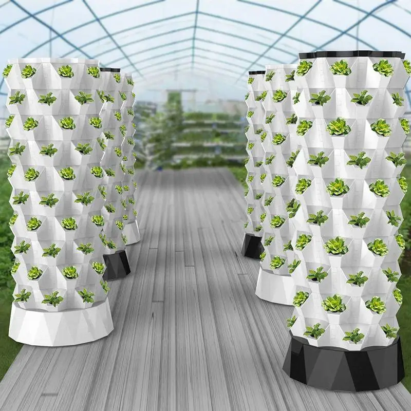 Hydroponic Tower - برج زراعة عمودي بنظام الزراعة المائية،
