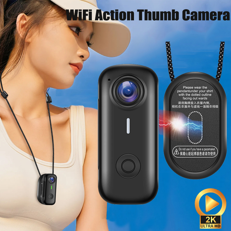 Garden Camera - كاميرا رياضية مغناطيسية بدقة 1080P HD،
