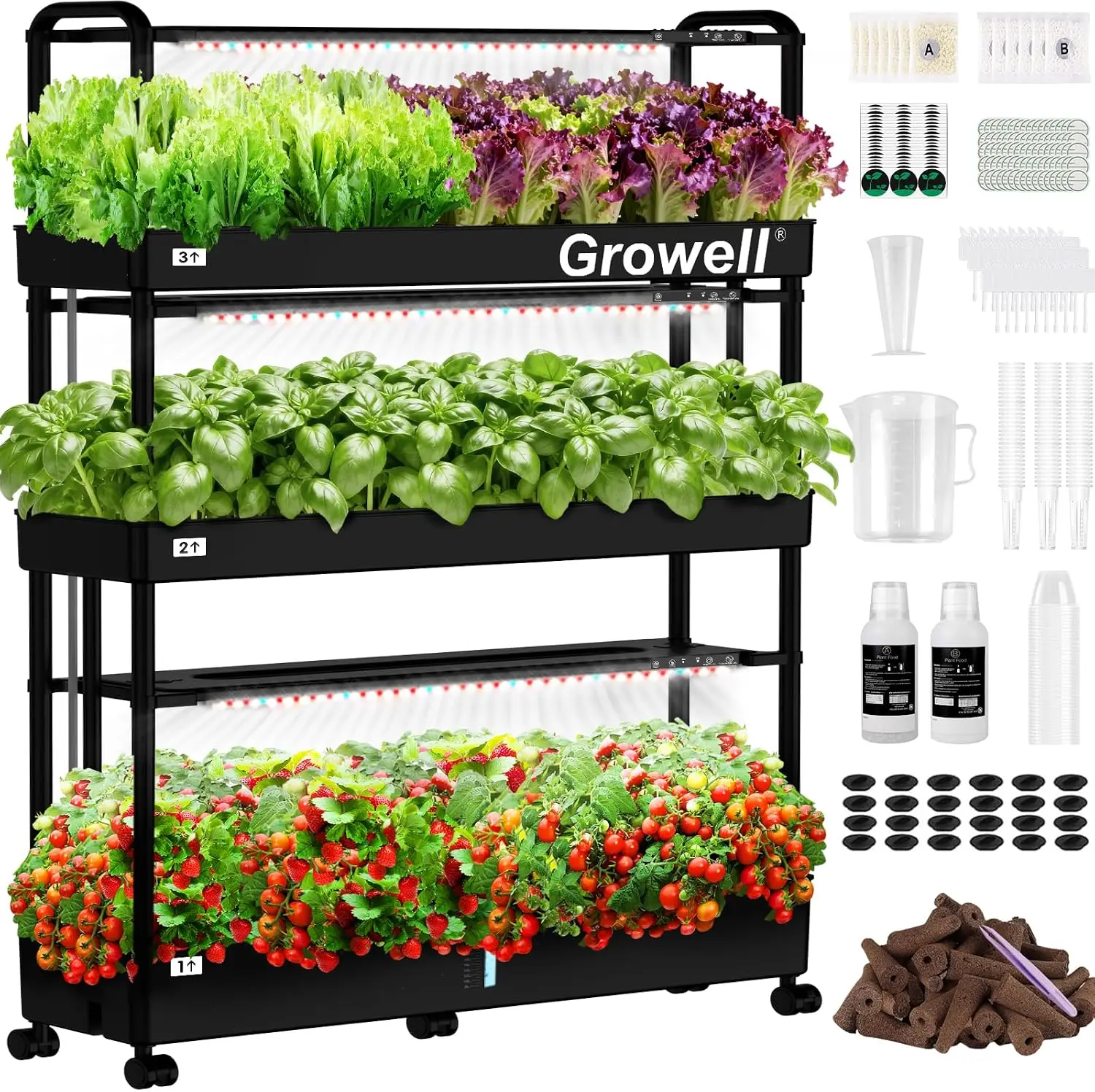 Indoor Garden Kit - نظام زراعة مائية كبير، طقم حديقة