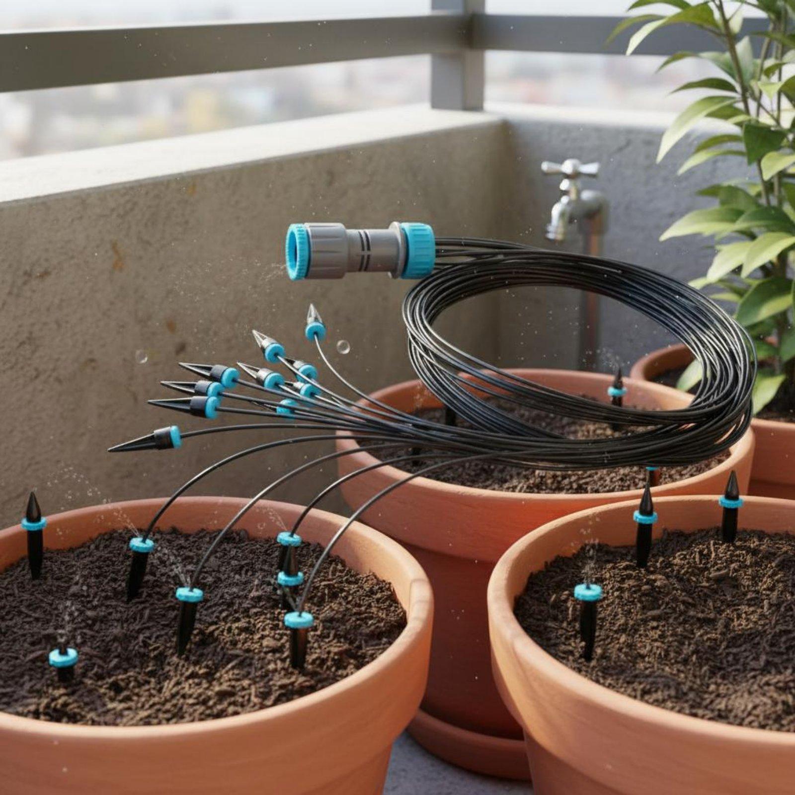 طقم ري بالتنقيط بـ 10 رؤوس مع  - مراجعة Automatic Watering وسعره