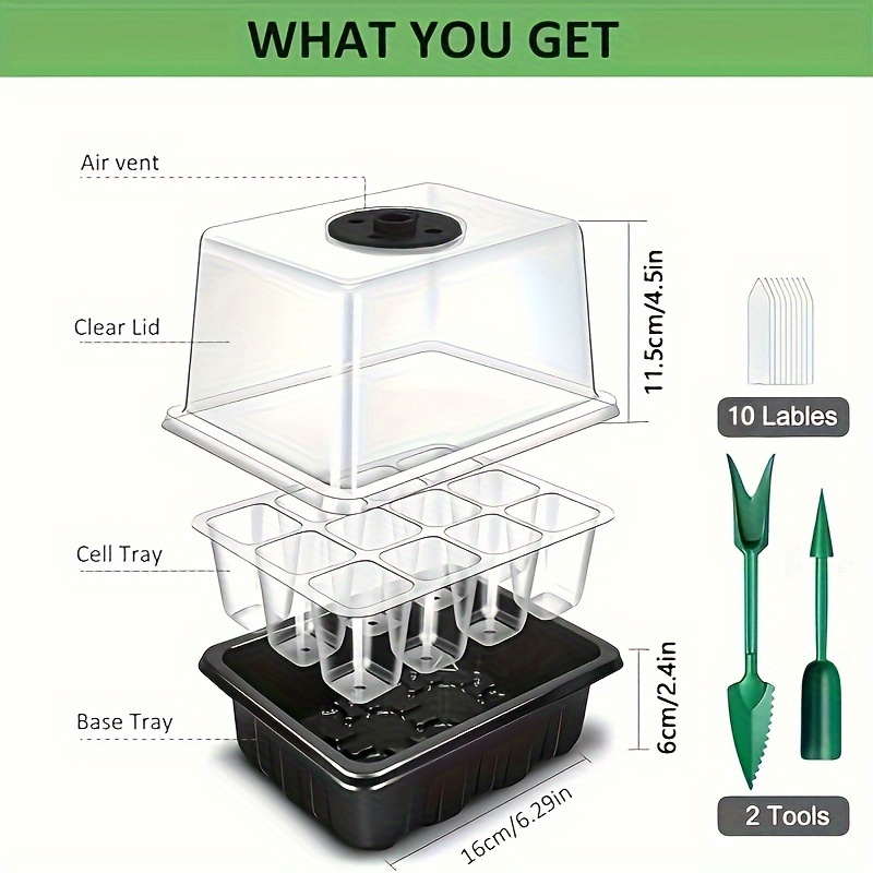 مجموعة من 1/2/3 صواني إنبات بذ - مراجعة Grow Light Led وسعره