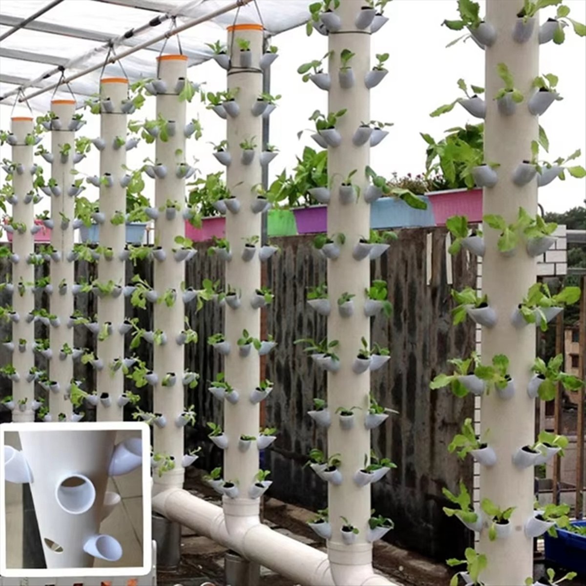 وعاء زراعة عمودي للزراعة المائ - مراجعة Hydroponic Tower وسعره