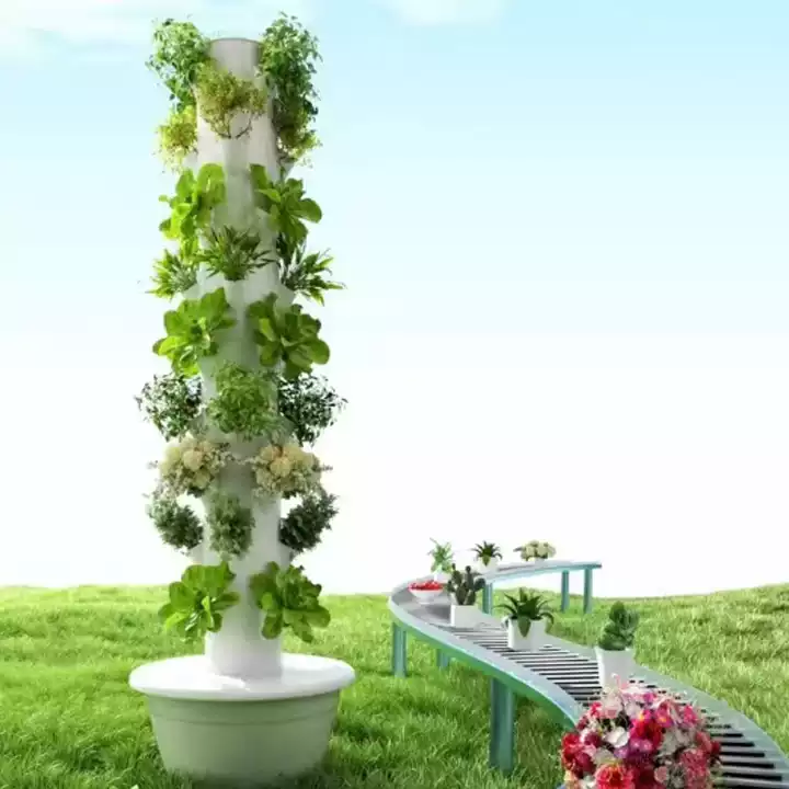 قطعة واحدة، 5 أو 7 أو 9 طبقات، - مراجعة Hydroponic Tower وسعره